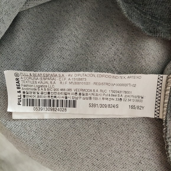 Pull&Bear Grey Babydoll Smock Dress with Collar Small - Picture 10 of 13